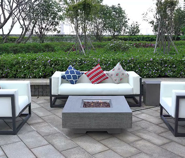 שולחן אש לגינה מבטון