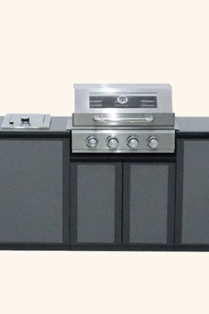 מטבח חוץ פינתי שחור