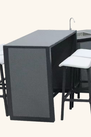 מטבח חוץ פינתי שחור